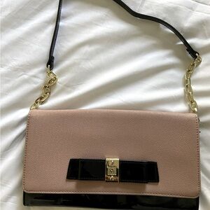 Black and dusty pink Anne Klein purse